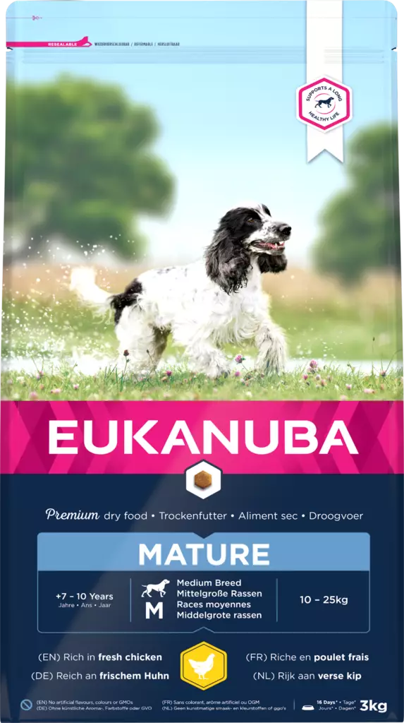 Mature Medium Eukanuba - Koiran kuivaruoat ikääntyville koirille - 000217 - 2
