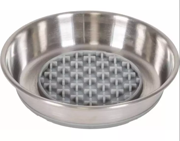 Metallikuppi Slowfeeder 290ml Ozami cat - Aktivoivat ja ahmimisenesto ruokakupit - 048537 - 1