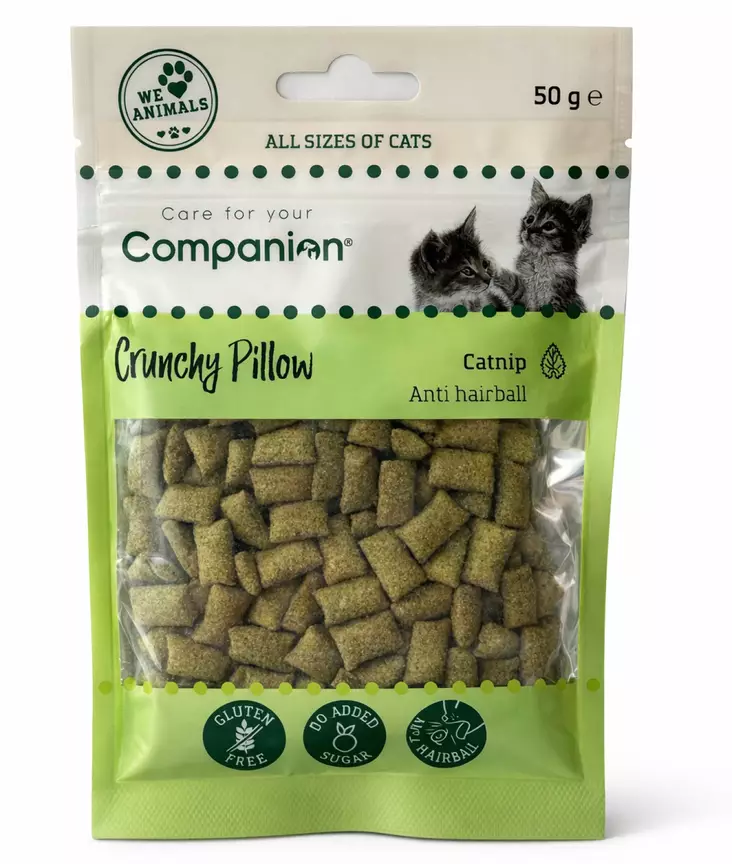 Kissanminttuherkku Crunchy Pillow 50g Companion - Kissan herkut ja makupalat - 057237 - 1