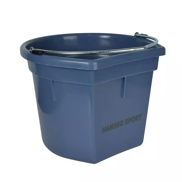 Muoviämpäri suora sivu 20L kyyhkynsininen Hansbo Sport - Hevosen ruokinta-astiat ja ämpärit - 052107 - 1