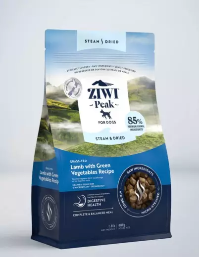 New Zealand Steam & Dried Lamb with Green Vegetables 800g ZiwiPeak dog - Koiran kuivaruoat aikuisille koirille - 050647 - 1
