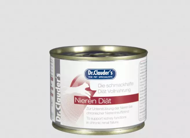 Nieren Diet siipikarja nauta 200g tlk Dr Clauders cat - Kissan erikoisruokavalio säilykkeet - 050757 - 1
