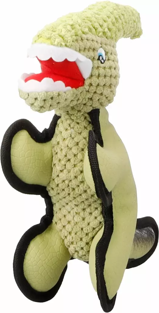 Pehmodino Saura L 25,5x10,5x23,5cm khaki Flamingo - Koiran pehmolelut - 055517 - 1