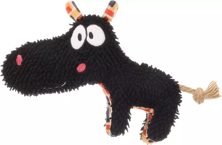 Pehmolelu MoppiHippo Saffia 28x20cm musta Flamingo - Koiran köysilelut - 050737 - 1