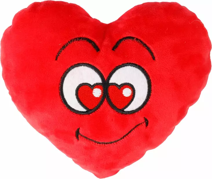 Pehmosydän Lieve 17x14cm punainen Flamingo - Koiran pehmolelut - 055567 - 1