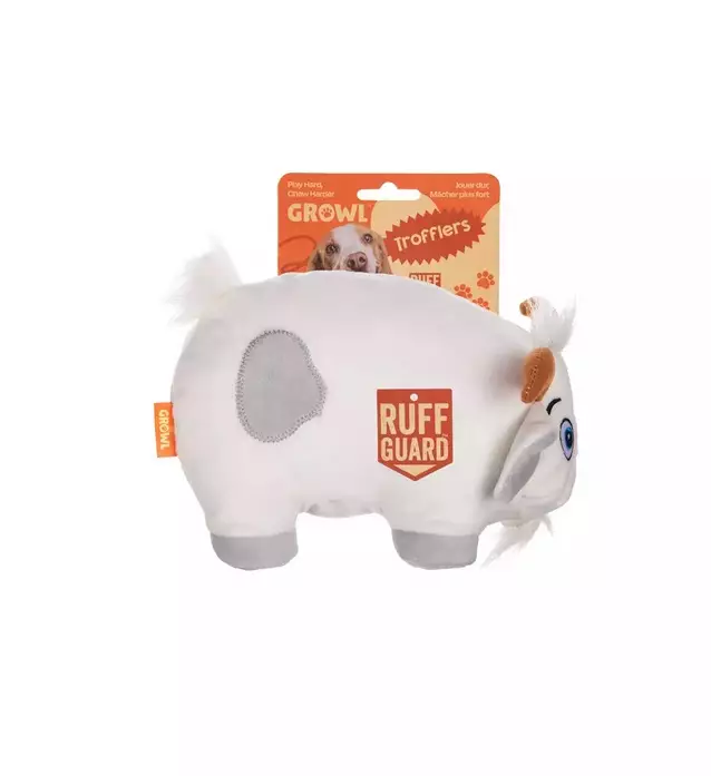Pehmovuohi Trofflers Bleaty the Goat valkoinen Growl - Koiran pehmolelut - 055337 - 1