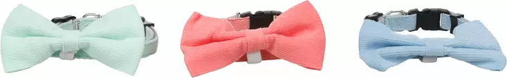 Pistolukkopanta irrotettavalla rusetilla Elfi XS 20-35cm 10mm värimix Flamingo - Koiran pika- ja pistolukkopannat - 056807 - 1
