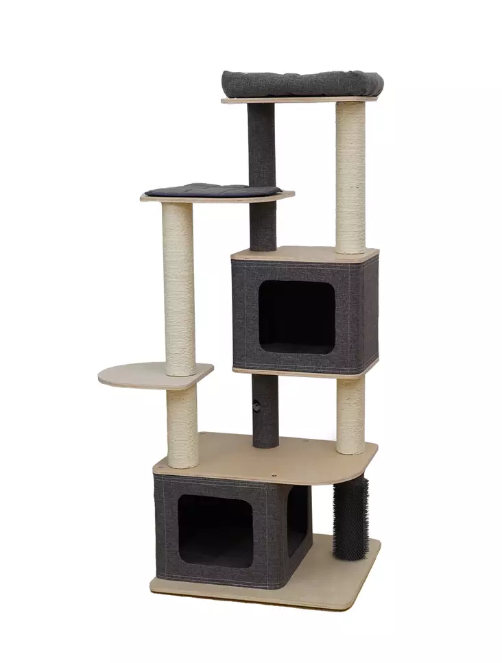 Raapimapuu Tripoli 142cm beige EBI - Kissan keskikokoiset raapimapuut - 048647 - 1