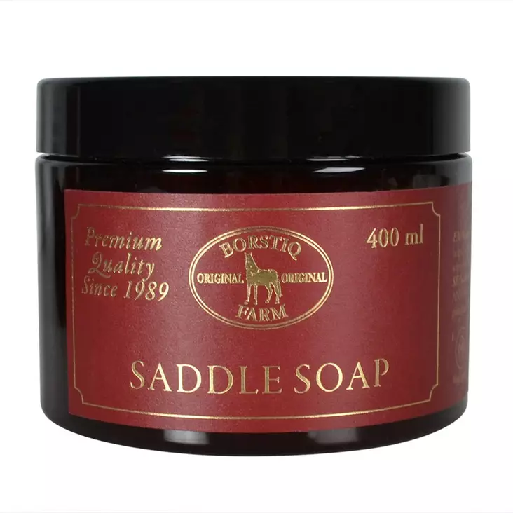 Satulasaippua Saddle Soap 400 ml Borstiq Farm - Hevosen varusteiden hoito ja puhdistus - 060017 - 1