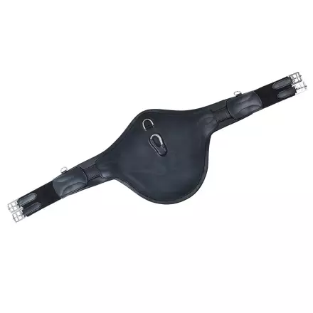 Satulavyö vatsapanssarilla musta nahkas Hansbo Sport - Ratsun satulavyöt - 024077 - 1