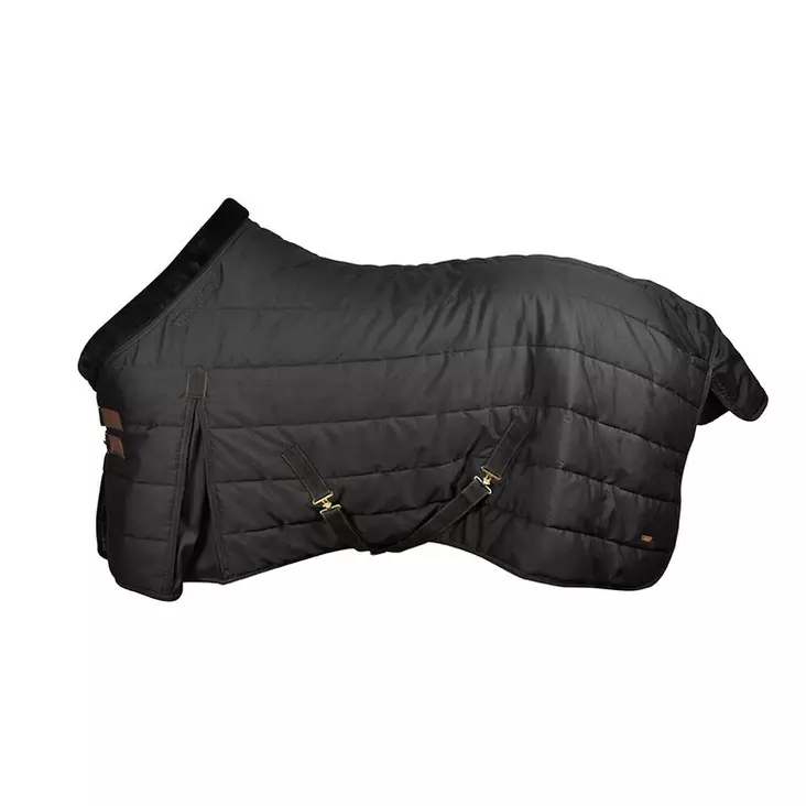 Tallitoppaloimi Faux Fur tekoturkiskauluksella 200g musta Hansbo Sport - Hevosen toppatalliloimet - 050927 - 1