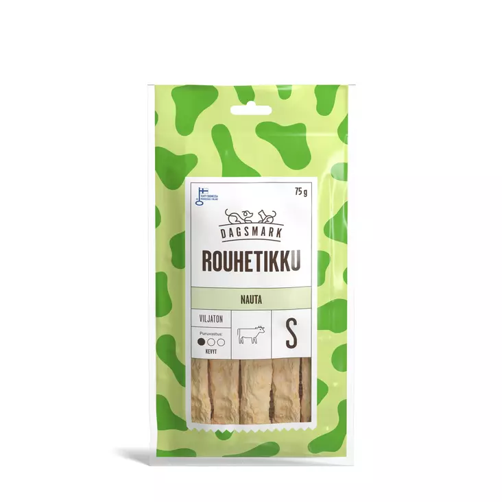 Rouhetikku nauta S 75g Dagsmark - Koirien puruluut - 034207 - 1