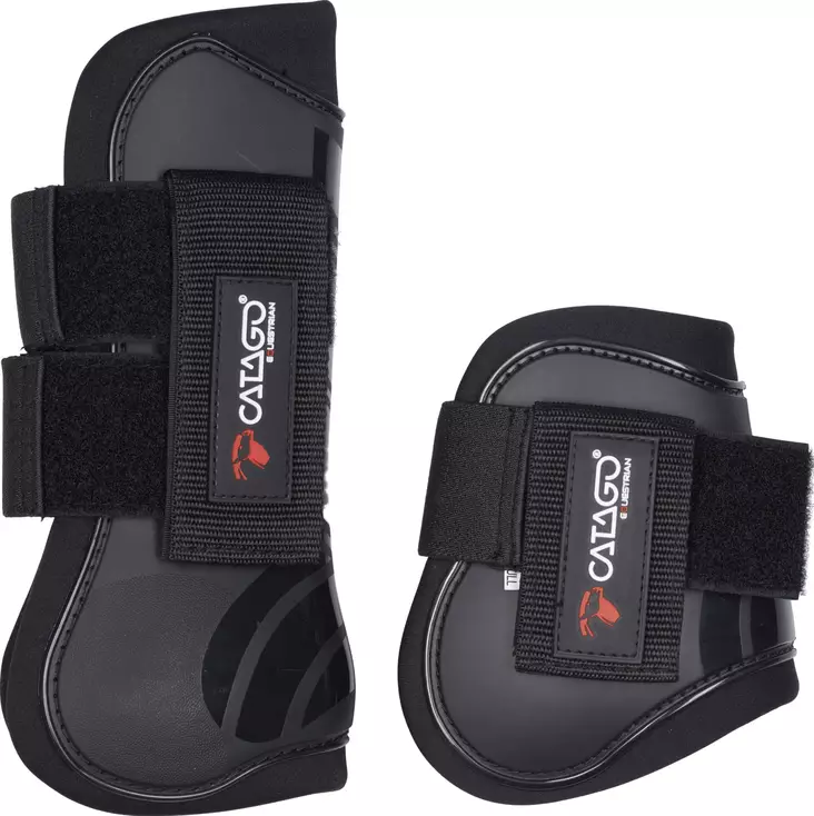Suojasetti Pro Jumping mustat Catago - Hevosen vuohis- ja hivutussuojat - 054887 - 1