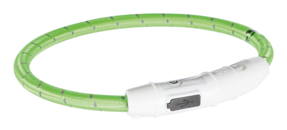 Valopanta USB-ladattava heijastimella lime Trixie - Koiran heijastimet ja turvavalot - 014877 - 1