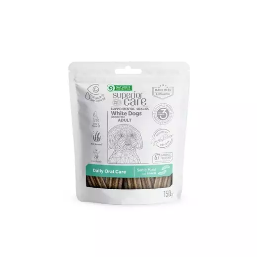 White Dogs Daily Oral Care 150g Nature's Protection Superior Care - Koiran herkut ja makupalat - 059327 - 1