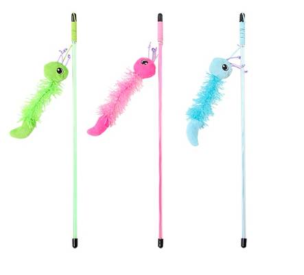 Leikitinmato Caterpillar 41cm mix Pawise - Kissan huiskat ja onkilelut - 035388 - 1