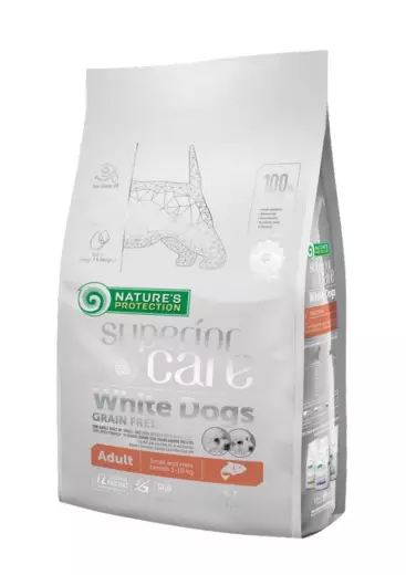 White Dogs S Salmon Grain Free 1,5kg Nature's Protection Superior Care - Koiran kuivaruoat aikuisille koirille - 044948 - 1