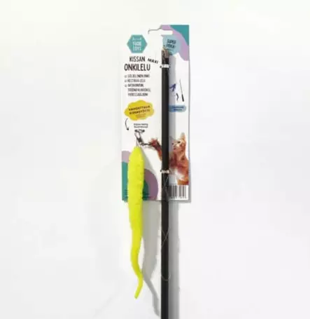 Onkivapa Maxi 180cm/54,5cm musta Yugie - Kissan huiskat ja onkilelut - 055738 - 2