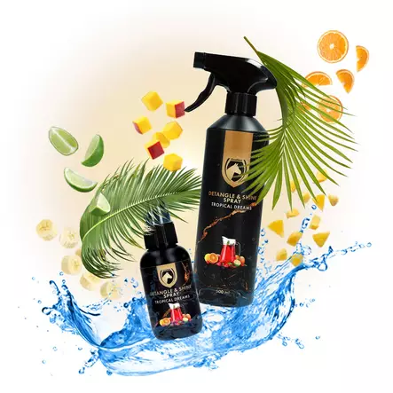 Harjaussuihke Detangle & Shine Spray Tropical Dreams Excellent Horse - Hevosen hoito-, ja kiillotusaineet - 056388 - 2