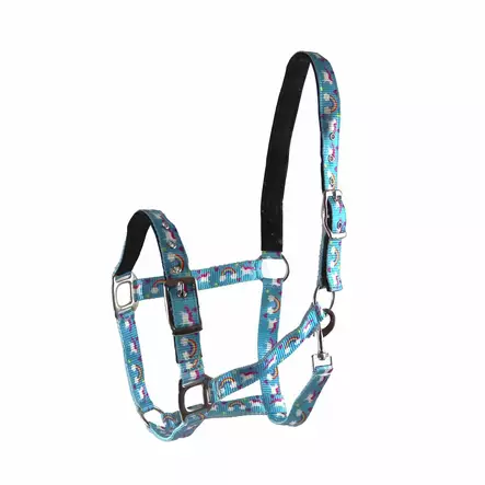 Nylonriimu topattu Unicorn XFULL turkoosi Equitare - Hevosen nylonriimut - 056448 - 1