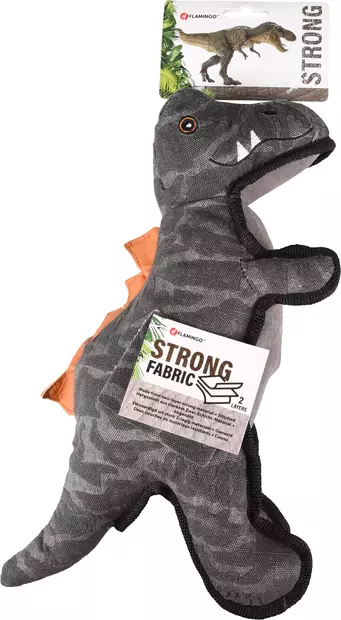 Pehmodino Dobbla 34cm harmaa Flamingo - Koiran pehmolelut - 057558 - 2