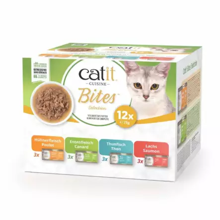 Bites Selection 12x75g prk Catit Cuisine - Aikuisten kissojen säilykkeet - 055718 - 1