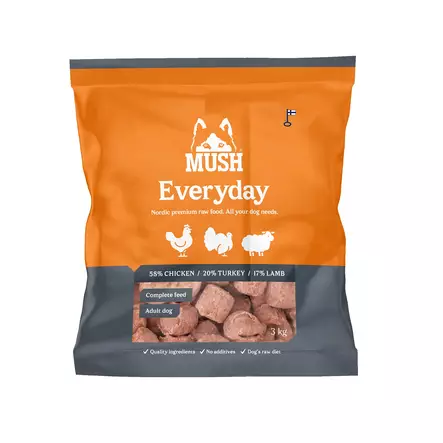 Everyday GREY 3kg pullat MUSH - Pakaste täys- ja täydennysravinnot - 008448 - 2