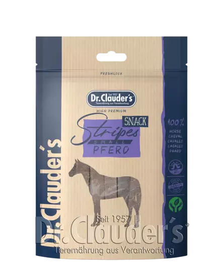 Hevosliuska Stripe Snack S 80g Dr.Clauder's - Koiran herkut ja makupalat - 046958 - 1