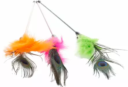 Huiska Glitty Dangler 36cm värimix Flamingo - Kissan huiskat ja onkilelut - 059358 - 1