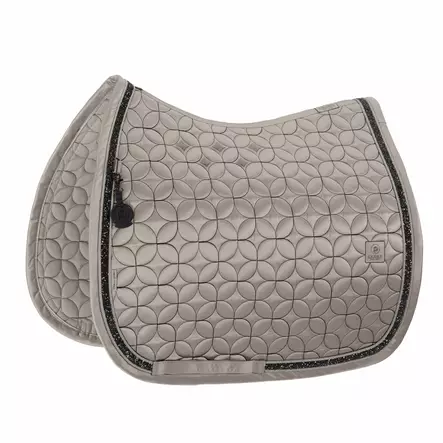 Kouluhuopa Mattgloss Contrast Jewel DL pale grey Platinum 26 Eskadron - Ratsun satulahuovat ja romaanit - 057838 - 1