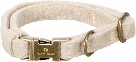 Nylonpanta pikalukolla Janka beige Flamingo - Koiran pika- ja pistolukkopannat - 055538 - 2