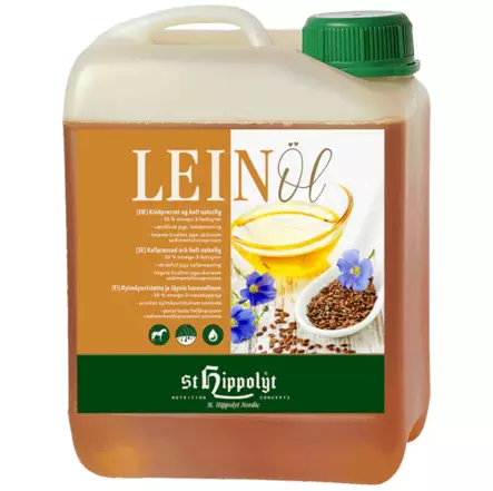 Leinöl pellavaöljy kylmäpuristettu St Hippolyt - Hevosen ravintoöljyt - 056298 - 1