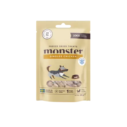 Namipala Single Protein Chicken Freezies monster Dog - Koiran herkut ja makupalat - 029628 - 2