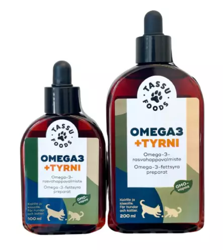 Omega3 + Tyrni öljy Tassu Foods - Koiran ravintoöljyt - 052628 - 1