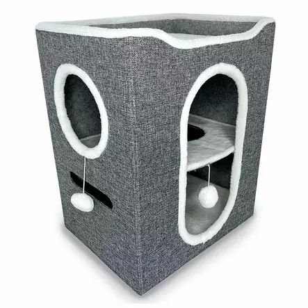 Pesätalo Gene 46x36x58 harmaa Duvo+ - Kissan pesä-, iglu- ja riippupedit - 054898 - 1