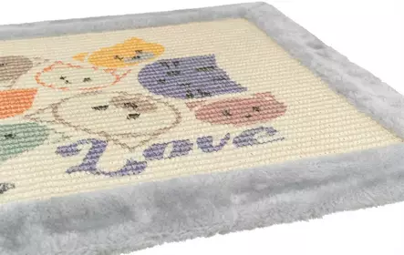 Raapimismatto Mimi jousilelulla 70x45cm harmaa Trixie - Kissan raapimalaudat ja -tolpat - 057998 - 2