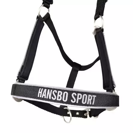 Riimu heijastava neopreenipehmusteella musta Hansbo Sport - Hevosen nylonriimut - 051128 - 2