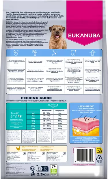 Weight Control S/M rich in Chicken Special Care Eukanuba - Koiran kuivaruoat aikuisille koirille - 023768 - 5