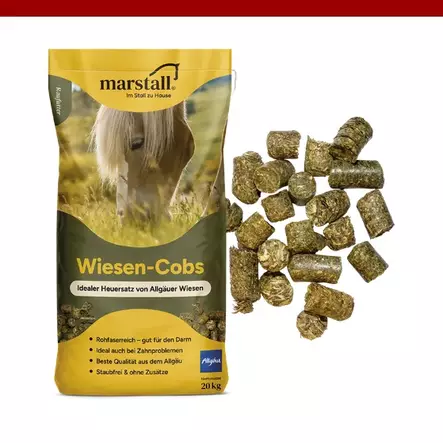 Wiesen Cobs 20kg heinäpelletti Marstall - Viherpelletit ja -kuutiot - 034118 - 4