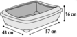 Hiekka-astia Nesta L 43x57x16cm mix Flamingo - Kissan avovessat - 032638 - 4