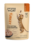 Kissanpennulle kalkkunaa 85g pss kastike Prima Cat - Kissanpennun säilykkeet ja kasvatusruoat - 033568 - 1