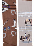 Ratsastussukat Happy Pair 'Dressage' ruskeakuvioiset USG - Ratsastajan asusteet - 035608 - 3