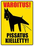 Kyltti Varoitus! Pissatus kielletty! - Varoitus- ja huomiokyltit - 053438 - 1