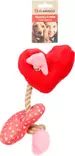 Köysilelu Lieve Heart 28cm puna-pinkki Flamingo - Koiran köysilelut - 055568 - 2