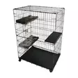 Kissan metallihäkki Topline 3 tasoa L musta Duvo+ - Kissan metallihäkit - 057898 - 1