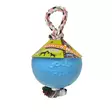Pallo+köysi Romp-n-Roll 15cm vaaleansininen Jolly Pets - Koiran pallot ja heittolelut - 005658 - 2