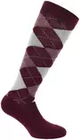 Sukat Argyle burgundi/vanha rosa Equitheme - Ratsastajan asusteet - 051728 - 1