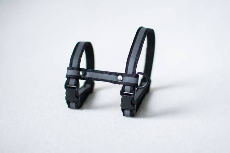 8-valjas 1-4kg musta heijastava Lavellas - Pieneläinten ulkoilu ja kuljetus - 032028 - 1