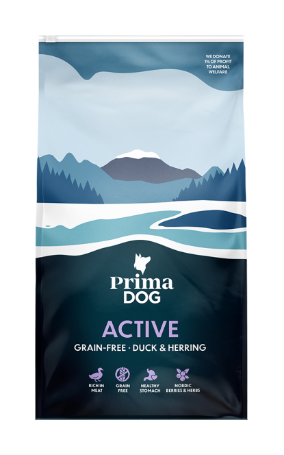 Active Duck & Herring Grain Free PrimaDog - Koiran kuivaruoat aikuisille koirille - 029858 - 2