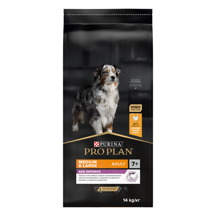 Age Defence Adult 7+ Medium & Large 14kg Pro Plan - Koiran kuivaruoat ikääntyville koirille - 001488 - 2